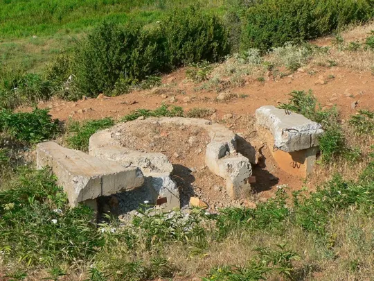 Bunker piccolo da fanteria in costruzione