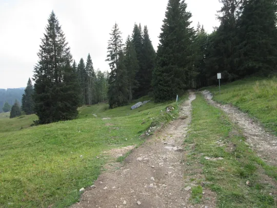 Strada in uscita dal secondo tornante