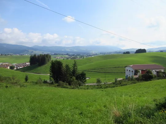 Panorama verso Asiago dopo l'ultima casa