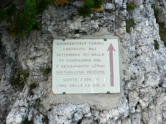 Cima Caldiera - osservatorio Torino