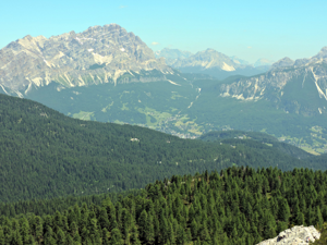 Cinque Torri - panorama verso Cortina