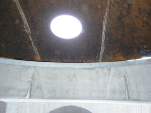 Forte Campolongo - interno della cupola