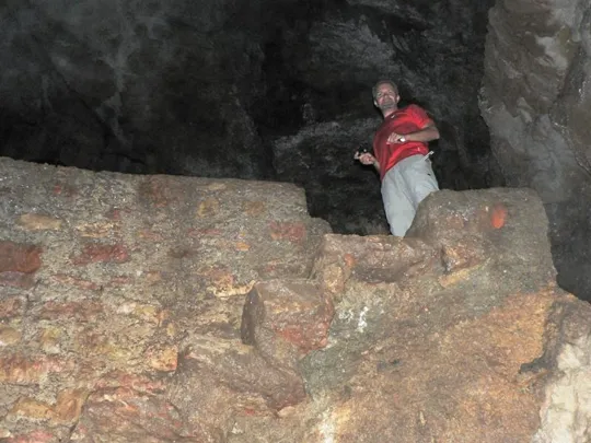 Grotta dell'elefante - Uno degli esploratori