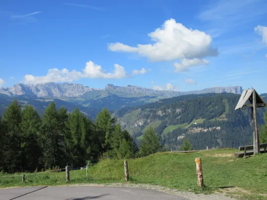 Panorama all'inizio del sentiero degli Scoiattoli