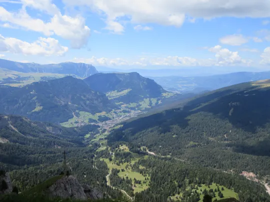 Panorama dalla cima del Seceda