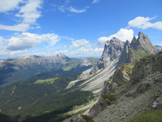 Panorama dalla cima del Seceda