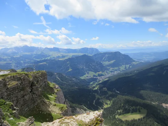 Panorama dalla cima del Seceda