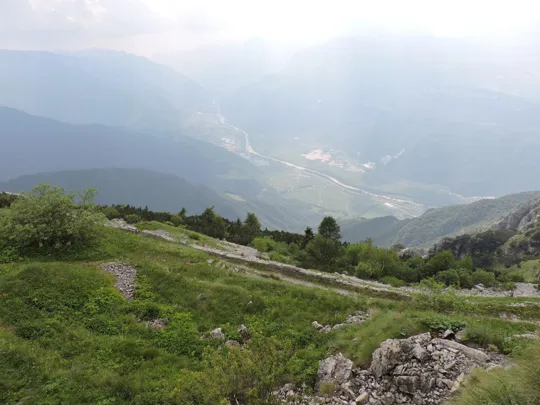 Monte Zugna - vista sulla valle dell'Adige