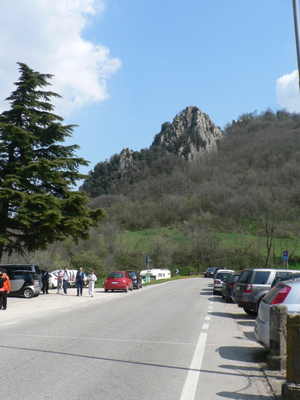 Rocca Pendice - Inizio del percorso