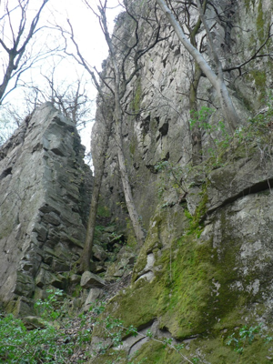 Rocca Pendice - Versante roccioso