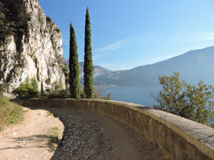 Sentiero del Ponale - veduta verso Riva del Garda