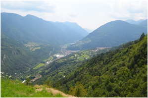 forte Corno - panorama sulla Val del Chiese