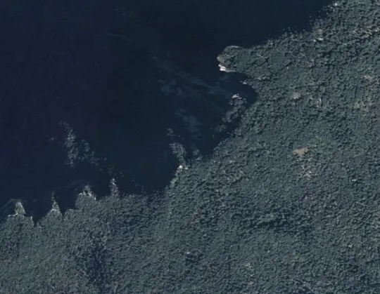 Vista Aerea di Punta Altaburg
