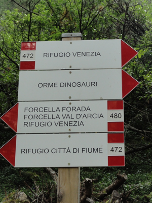Rifugio Venezia - Cartelli indicatori